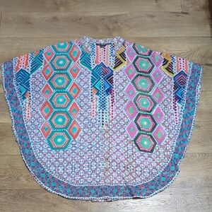 Tolani Kaftan Tunic Geometric Printed M